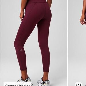 Fabletics Powerhold High-Waisted Leggings-Merlot XXL/1X